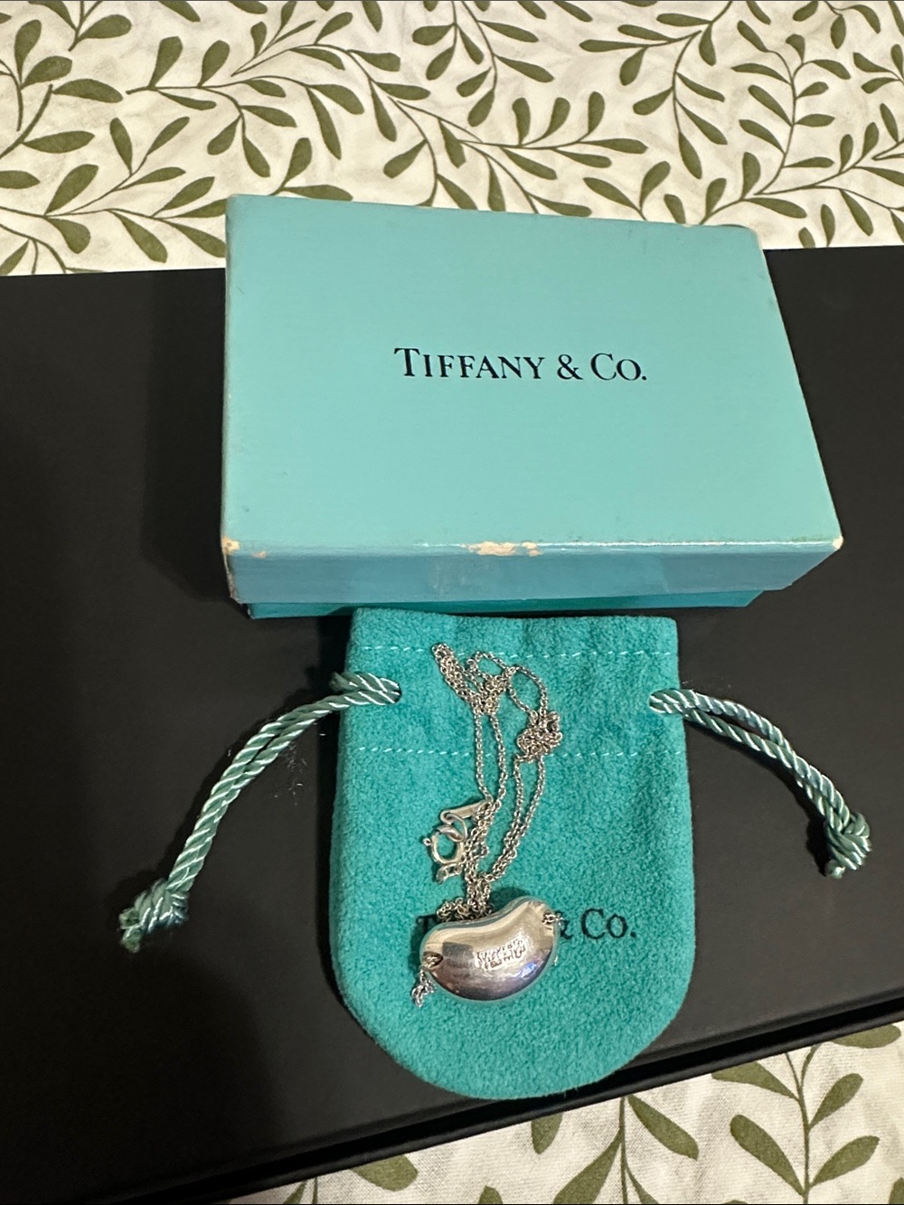 Tiffany & Co. Silver 925 Bean Necklace - Picture 10 of 10